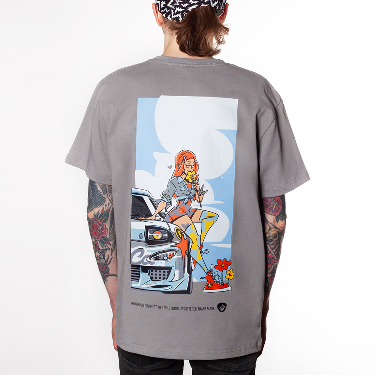 Футболка RX-7 girl gry