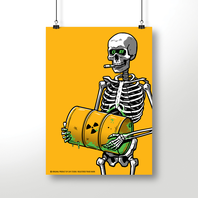 Постер CIAY Radio Skull