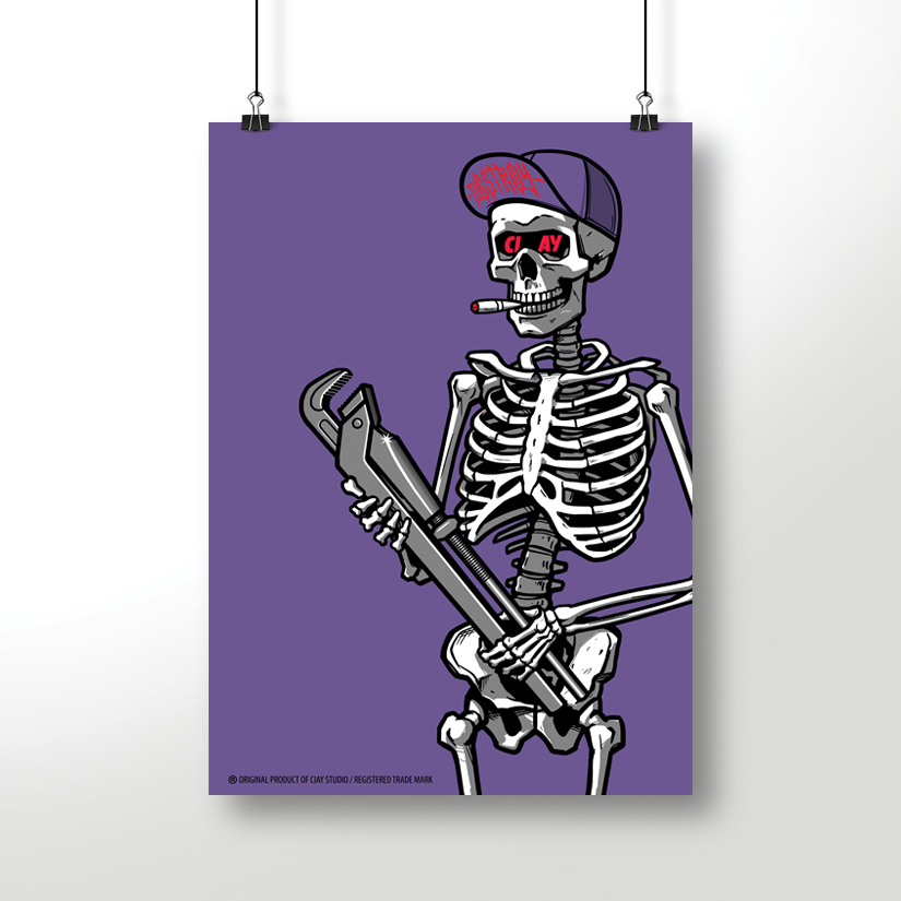 Постер CIAY Wrench Skull