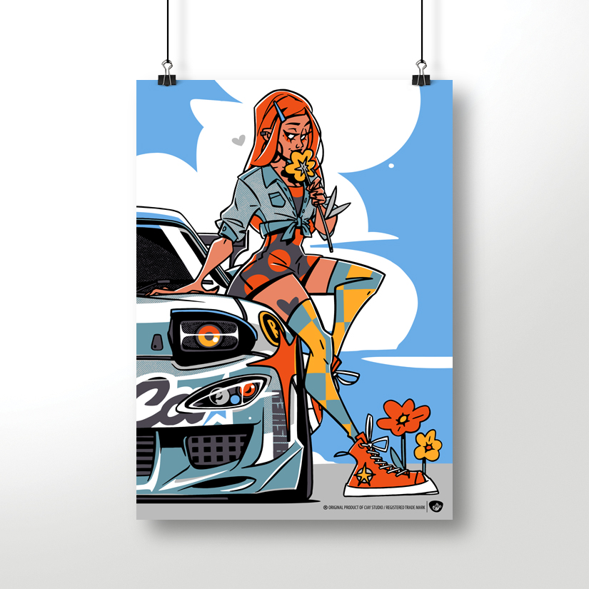 Постер CIAY RX-7 girl
