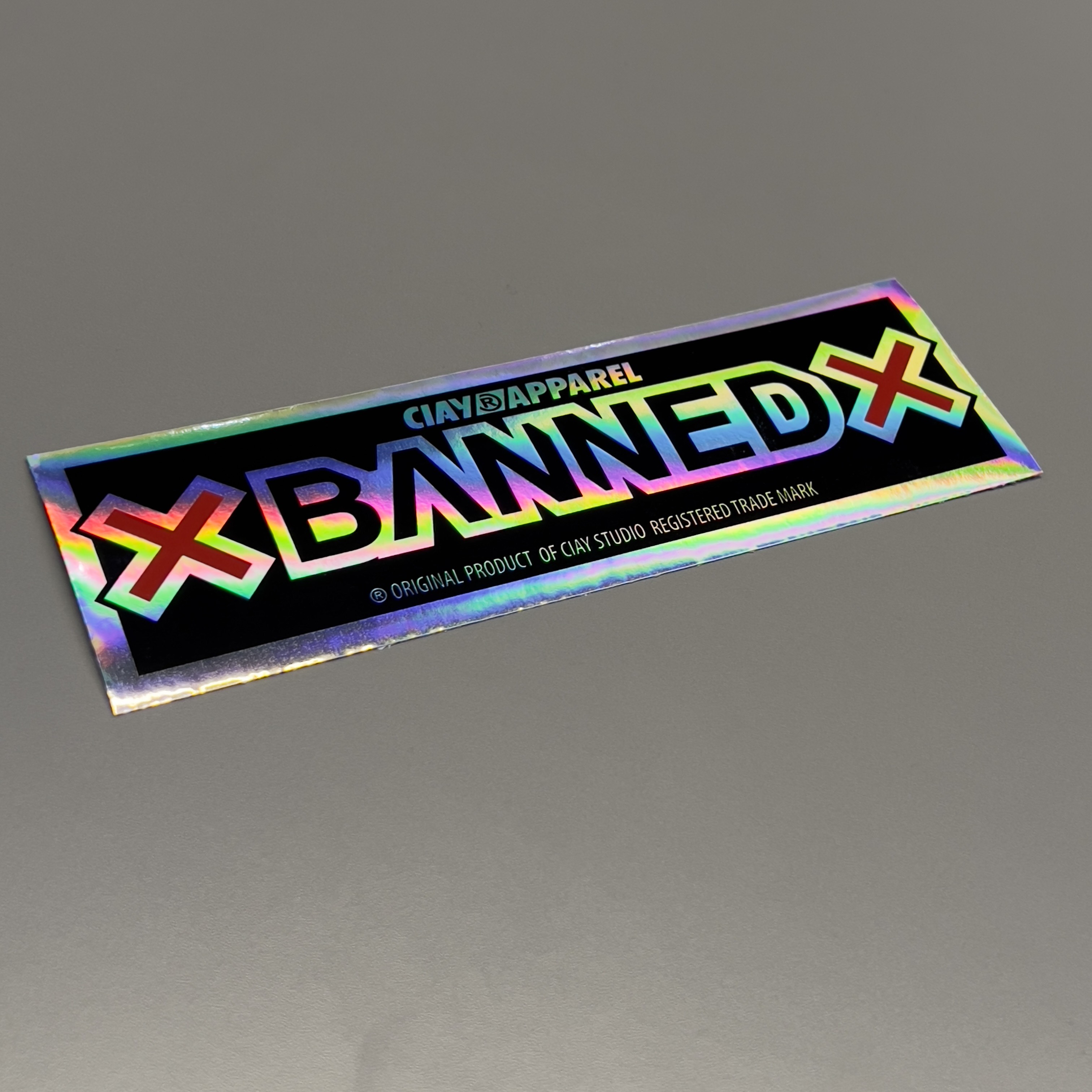 Стикер прямоугольный Banned