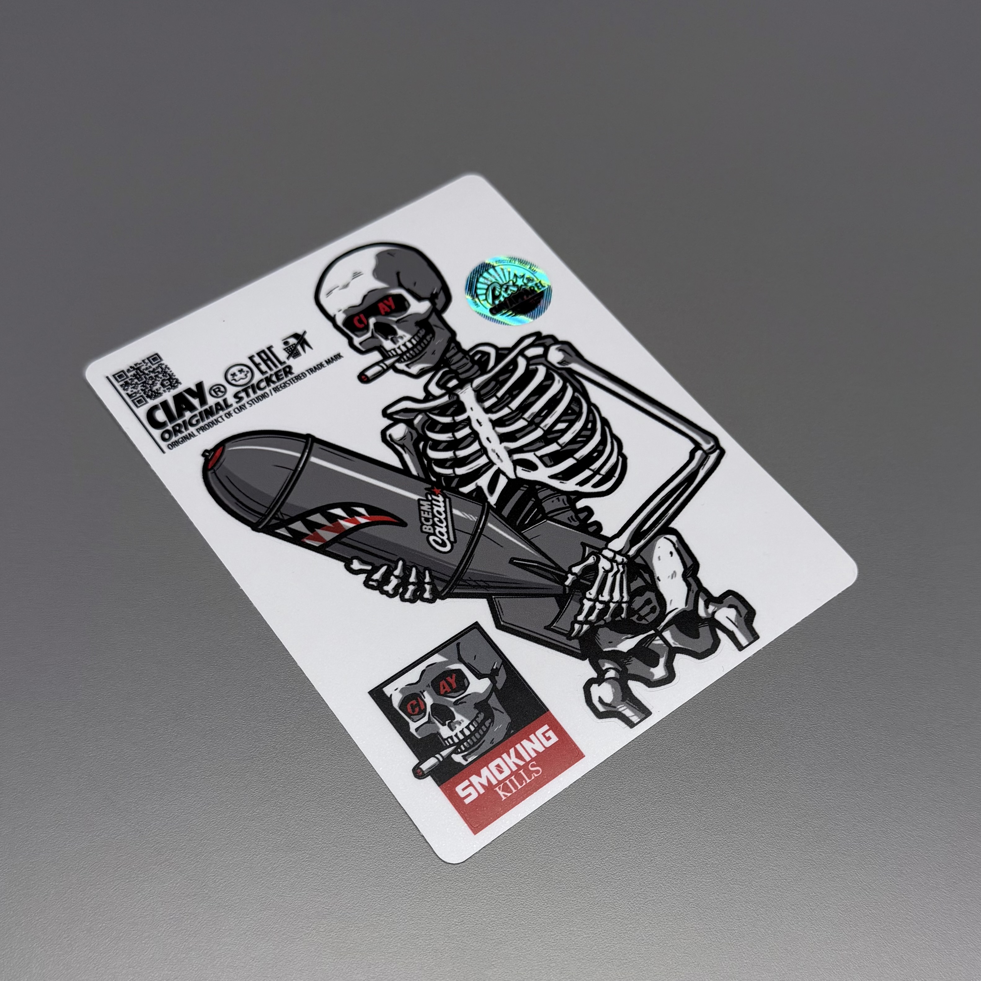 Стикер CIAY Bomber Skull