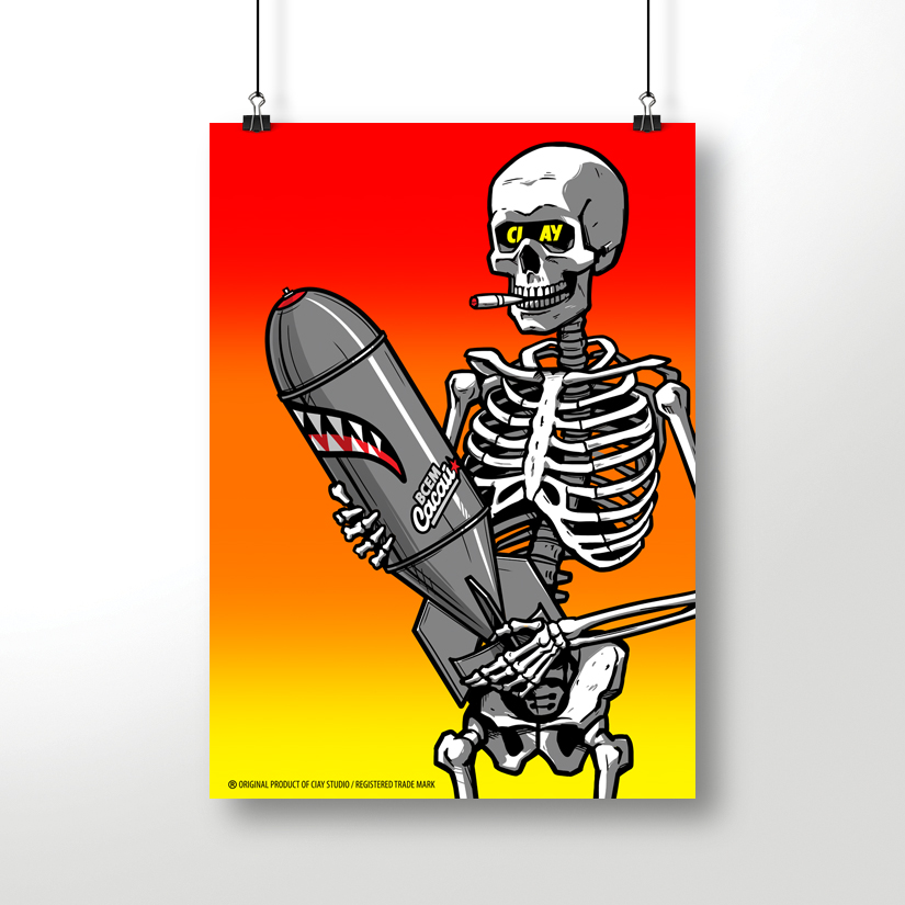 Постер CIAY Bomber Skull