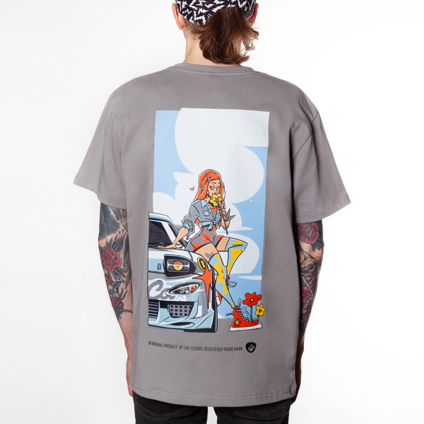 Футболка RX-7 girl gry