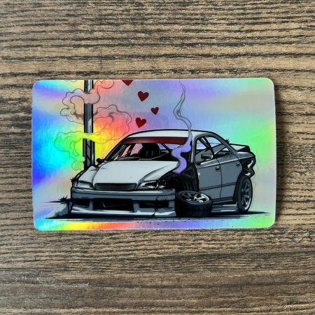 Стикер для банковской карты Love is... holo