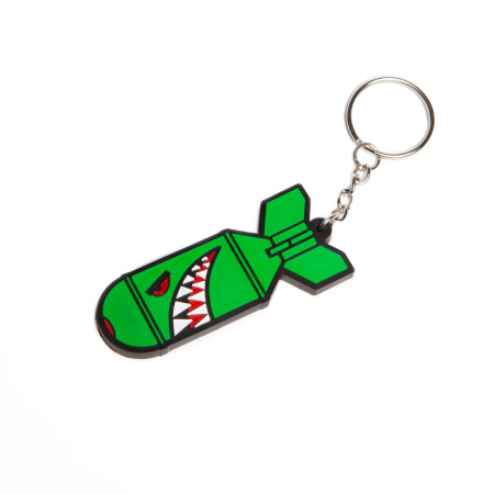 Брелок Bomb green PVC