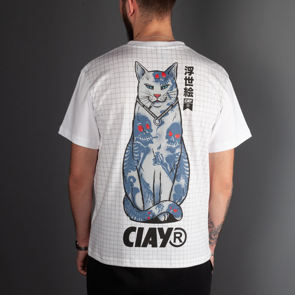 Футболка Tattoo cat mesh