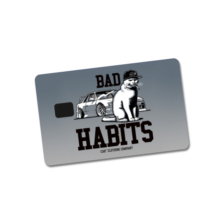 Стикер для банковской карты Bad Habits